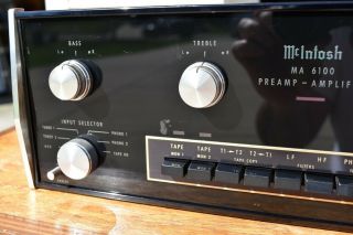 VINTAGE MCINTOSH MA6100 INTEGRATED AMPLIFIER PREAMP STEREO UNTOUCHED 4