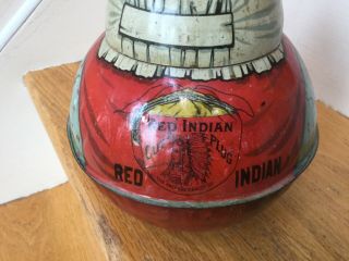 ANTIQUE CUT PLUG RED INDIAN MAMMY ROLY POLY BLACK AMERICANA TOBACCO TIN LITHO 12