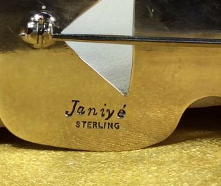Rare Vintage Janiye Miye Matsukata Sterling Silver Brooch Pin Fine Jewelry 3