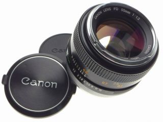 Canon Fd Mount 55mm 1:1.  2 Fast 35mm Slr Camera Coated Lens 1.  2/55mm Rare