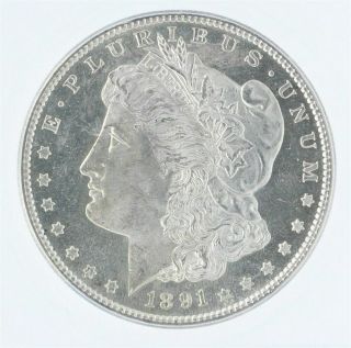 1891 - S Morgan Silver Dollar Icg Ms65,  Valued At $2,  150 Rare This