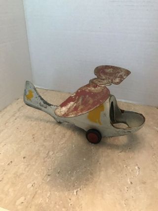Vintage Cast Aluminum Helicopter Toy 2