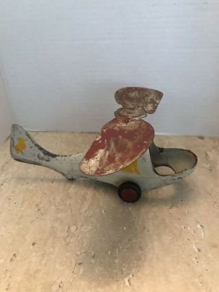 Vintage Cast Aluminum Helicopter Toy 3