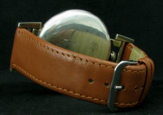 OMEGA Antique 1909 Rare Large Wristwatch Metal Dial 4