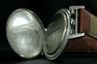 OMEGA Antique 1909 Rare Large Wristwatch Metal Dial 5