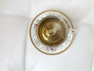 White And Gold Mini Tea Cup Demitasse Gold Mug Wako Occupied Japan Porcelain 3