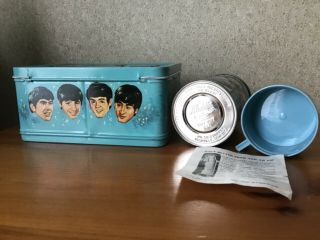 VINTAGE 1965 THE BEATLES LUNCHBOX AND THERMOS WITH INSTRUCTIONS 5