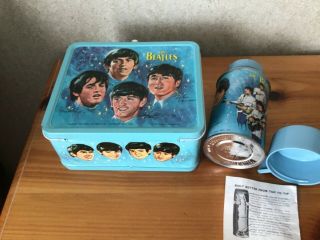 VINTAGE 1965 THE BEATLES LUNCHBOX AND THERMOS WITH INSTRUCTIONS 6