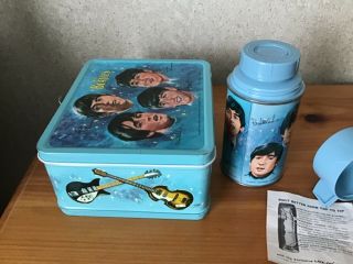 VINTAGE 1965 THE BEATLES LUNCHBOX AND THERMOS WITH INSTRUCTIONS 7