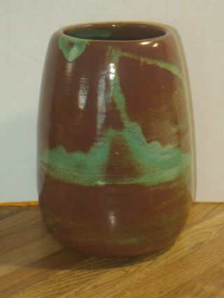 Vintage Pine Ridge Sioux Indian Pottery Large Vase,  Signed