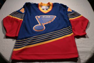 Vintage 90s St.  Louis Blues Chris Pronger CCM Jersey M NHL Hockey Canada 5