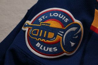 Vintage 90s St.  Louis Blues Chris Pronger CCM Jersey M NHL Hockey Canada 8