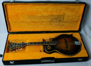 Vtg 1978 Washburn M - 5s Jethro Burns F Loar Style Mandolin Sunburst Rare F5