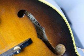 Vtg 1978 Washburn M - 5S Jethro Burns F Loar Style Mandolin Sunburst Rare F5 6