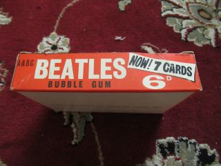 Beatles RARE 1964 ' A & BC ' BUBBLE GUM CARDS IN STORE DISPLAY BOX GREAT SHAPE 2