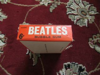 Beatles RARE 1964 ' A & BC ' BUBBLE GUM CARDS IN STORE DISPLAY BOX GREAT SHAPE 3