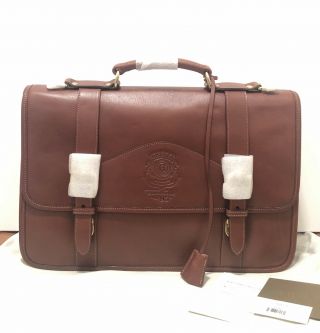 Brand Nwt Ghurka Counselor No.  95 Briefcase | Vintage Chestnut Leather