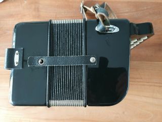 Black Hohner Erica CF accordion accordian.  RARE shape 5