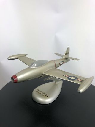 Bronzart Republic P - 84 Thunderjet Airplane Desk Model Rare Antique Vintage