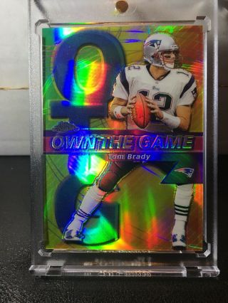 Look 2002 Topps Chrome Own The Game Refractor Tom Brady /100 Rare Read