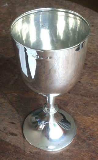 Antique Sterling Silver Drink Goblet Cup Birmingham 1906 George Ernest Hawkins