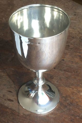 Antique Sterling Silver Drink Goblet Cup Birmingham 1906 George Ernest Hawkins 2