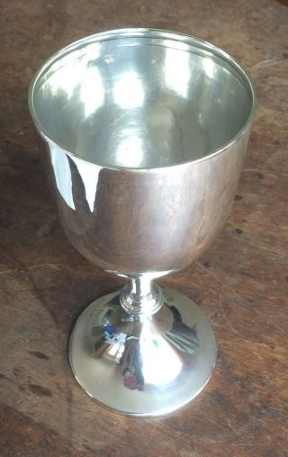 Antique Sterling Silver Drink Goblet Cup Birmingham 1906 George Ernest Hawkins 4