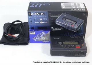 Vintage Sony Tcd - D7 Walkman Dat Recorder