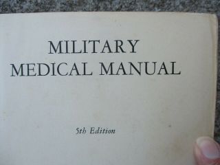 U.  S.  Army WWII Military Medical Book 5th Edition 1942 2