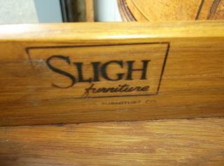 Vintage Sligh kidney Shaped Mahogany Desk 3