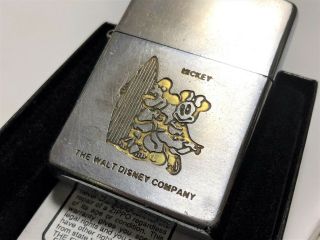 Vintage ZIPPO 1967 Mickey & Minnie Mouse the Walt Disney Productions Lighter 2