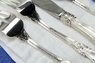 Gorham King Edward Sterling Silver Four (4) Piece Place Size Setting in Bags 8