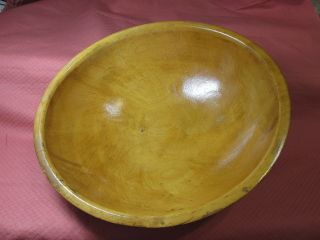 Vintage Wooden Primitive Oval Wood Bowl With 3 Ball Feet