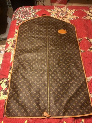 Rare Vintage Louis Vuitton Monogram Garment Bag 1970s French Company