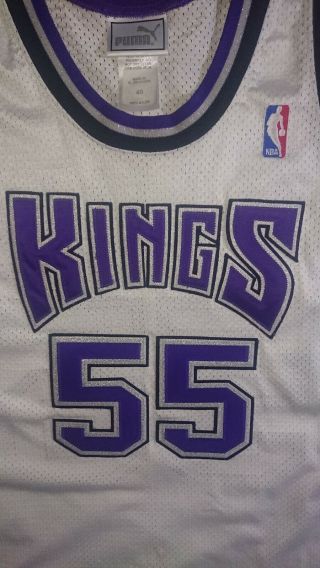Vintage Authentic Jason Williams Sacramento Kings Rare Puma NBA Jersey 4