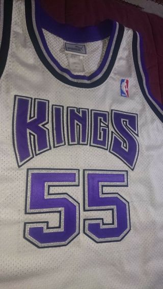 Vintage Authentic Jason Williams Sacramento Kings Rare Puma NBA Jersey 5