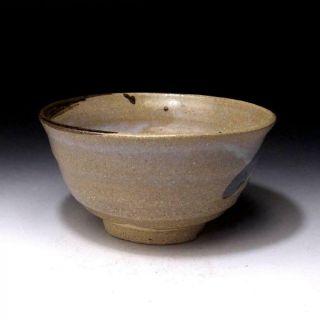 SM5: Vintage Japanese Pottery Tea Bowl,  Karatsu Ware 4