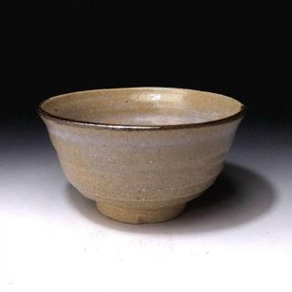 SM5: Vintage Japanese Pottery Tea Bowl,  Karatsu Ware 5