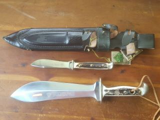 Vintage Puma Knife Waidbesteck And Nicker Set 1979