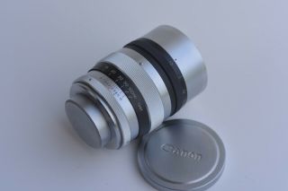 Canon 85mm f1.  5 L39 mount with Rare Hood Leica Screw Mount LTM Rangefinder lens 4