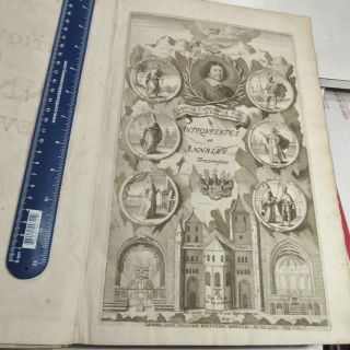 ANTIQUITATUM ET ANNALIUM TREVIRENSIUM/1670/FOLIO RARE 1st Ed.  /FOLDING MAP - PLATES 3