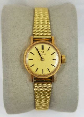 Vintage Omega Gold Plated 20 Micron Ladies Swiss Watch Cal 620 Ref 511.  213