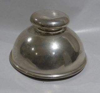 Elegant ART DECO SILVER Inkwell by HENRY MATHEWS of Birmingham 1909 2