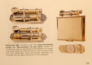 rare unusual 1927 MSR mastercraft sideways liftarm petrol lighter w box 10