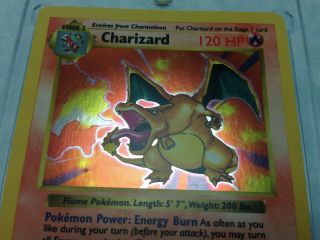 Pokemon Charizard 4/102 Basic Base Set Shadowless Edition Rare Holo 2