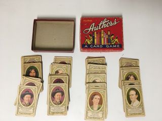 Vintage Authors All - Fair Card Game Fairchild All 36 Cards