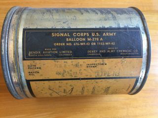 Signal Corps U.  S.  Army Balloon M - 278a,  1943,  Part Of “gibson Girl” Survival Kit