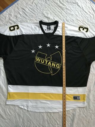 EUC Vintage Wu Tang Clan Wu Wear Hockey Jersey Hip Hop 36 Chambers Sz 3XL Rare 7