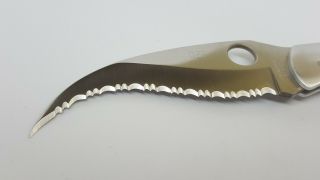 SPYDERCO CIVILIAN BARE ALUMINUM C12S VERY RARE DISCONTINUED 3