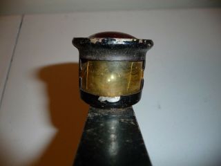 Antique motorcycle early tail light Harley J JD Yale Excelsior Pope Hedstrom JDH 6